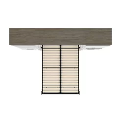 Orion 118W Full Murphy Bed And Multifunctional Storage With Drawers (119W) In White & Walnut Grey - Bestar 116864-000017 -Home Haven Deals 103 116864 000017 12