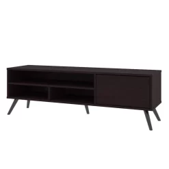 Krom 54W TV Stand With Metal Legs In Espresso Oak - Bestar 17200-000120