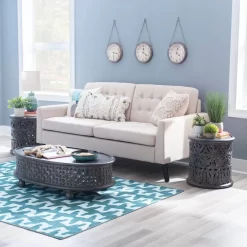 Indie Side Table Dark Gray - Linon D1428A21STDGRY