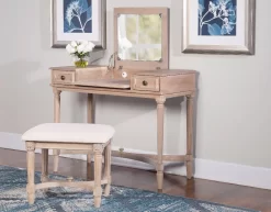 Cyndi Gray Wash Vanity - Linon VS064GRY01U