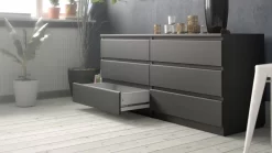 Scottsdale 6 Drawer Double Dresser In Black Wood Grain - Tvilum 7029661 -Home Haven Deals 115 7029661 av13 new