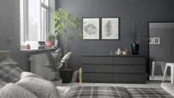 Scottsdale 6 Drawer Double Dresser In Black Wood Grain - Tvilum 7029661 -Home Haven Deals 115 7029661 av15 new