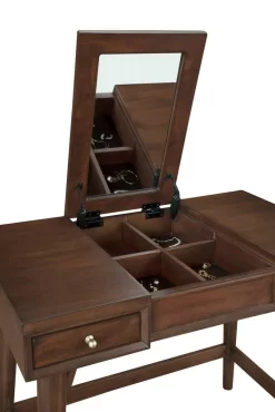 Flynn Bedroom Vanity In Walnut - Alpine Furniture 966WAL-19 12 Flynn Bedroom Vanity In Walnut - Alpine Furniture 966WAL-19 -Home Haven Deals 116 966wal 19 6