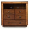Jimbaran Bay 5 Drawer TV Media Chest In Tobacco - Alpine Furniture ORI-811-11