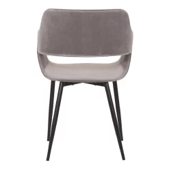 Ariana Mid-Century Grey Open Back Dining Accent Chair - Armen Living LCARCHBLGR -Home Haven Deals 118 lcarchblgr 5
