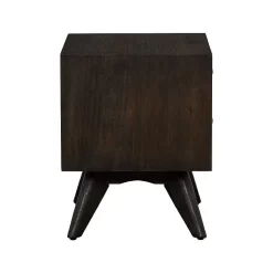 Baly Acacia Mid-Century 2 Drawer Night Stand - Armen Living LCLFLABR -Home Haven Deals 118 lclflabr 4