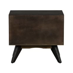 Baly Acacia Mid-Century 2 Drawer Night Stand - Armen Living LCLFLABR -Home Haven Deals 118 lclflabr 5