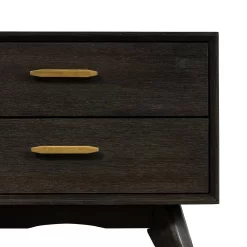 Baly Acacia Mid-Century 2 Drawer Night Stand - Armen Living LCLFLABR -Home Haven Deals 118 lclflabr 6