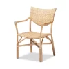 Baxton Studio Damani Modern Bohemian Natural Brown Finished Rattan Dining Chair - Wholesale Interiors RCN002-Rattan-DC