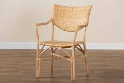 Baxton Studio Damani Modern Bohemian Natural Brown Finished Rattan Dining Chair - Wholesale Interiors RCN002-Rattan-DC -Home Haven Deals 12673 9
