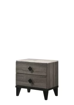 ACME Avantika Nightstand, Faux Marble & Rustic Gray Oak - Acme 27673 33 ACME Avantika Nightstand, Faux Marble & Rustic Gray Oak - Acme 27673 -Home Haven Deals 156 27673 1