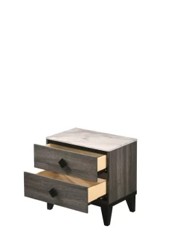 ACME Avantika Nightstand, Faux Marble & Rustic Gray Oak - Acme 27673 19 ACME Avantika Nightstand, Faux Marble & Rustic Gray Oak - Acme 27673 -Home Haven Deals 156 27673 afe