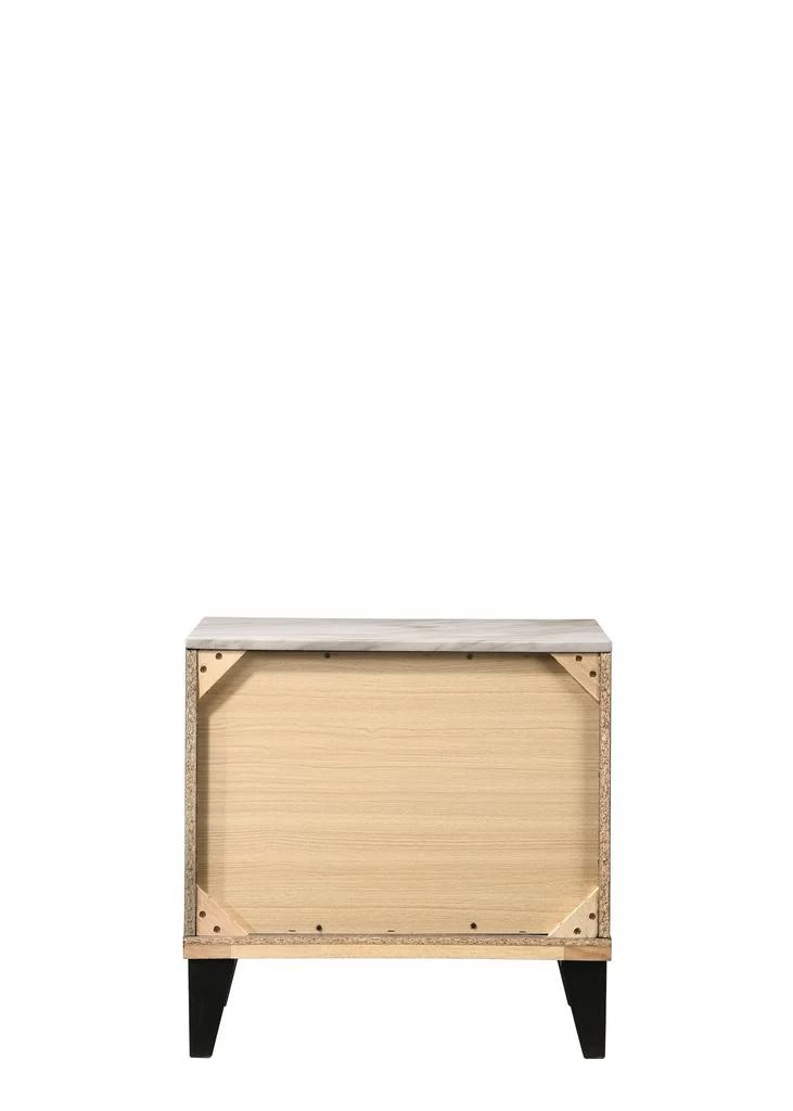 ACME Avantika Nightstand, Faux Marble & Rustic Gray Oak - Acme 27673 8 ACME Avantika Nightstand, Faux Marble & Rustic Gray Oak - Acme 27673 - Image 8