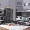 Cargo Bunk Bed (Full/Full) In Gunmetal - Acme Furniture 37895