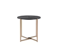ACME Bromia End Table, Black & Champagne - Acme 83007 -Home Haven Deals 156 83007 f 1