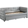 Ebbo Daybed & Trundle In Gray Fabric - Acme Furniture BD00955