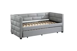 Ebbo Daybed & Trundle In Gray Fabric - Acme Furniture BD00955