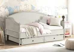 Lucien Twin Daybed In Antique White Finish - Acme Furniture BD01149 10 Lucien Twin Daybed In Antique White Finish - Acme Furniture BD01149 -Home Haven Deals 156 bd01149 5