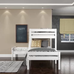 Manoela Triple Twin/Twin/Twin Bunk Bed In White Finish - Acme Furniture BD01374 14 Manoela Triple Twin/Twin/Twin Bunk Bed In White Finish - Acme Furniture BD01374 -Home Haven Deals 156 bd01374 7