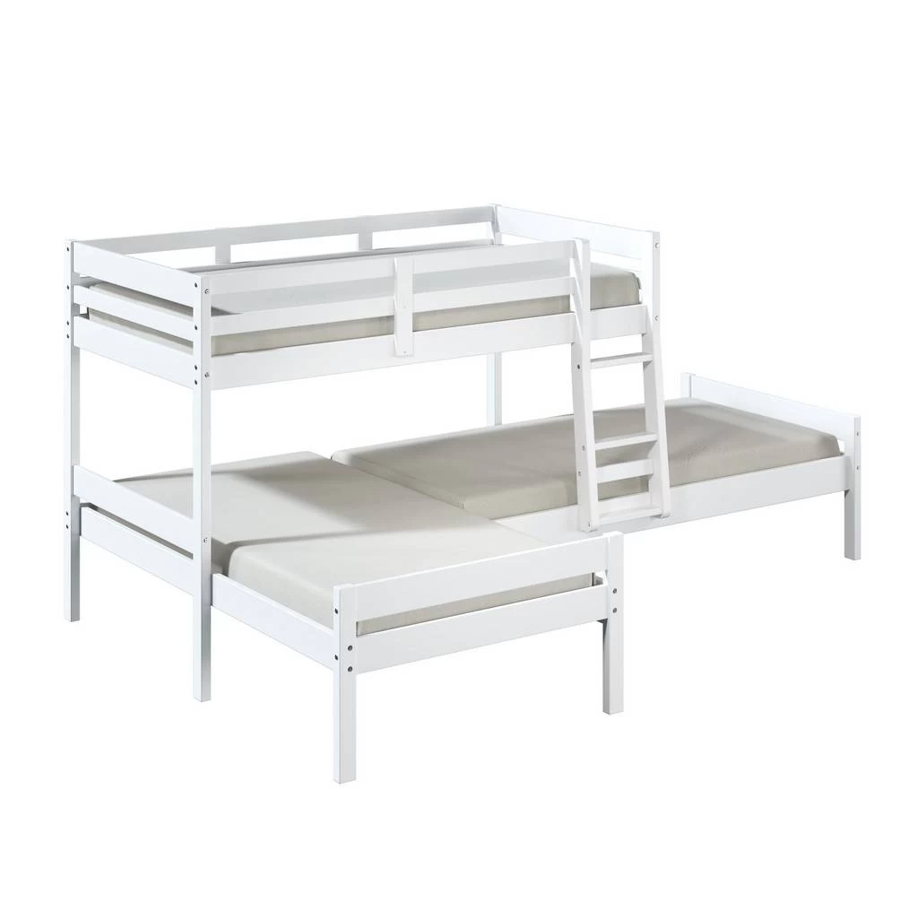 Manoela Triple Twin/Twin/Twin Bunk Bed In White Finish - Acme Furniture BD01374 8 Manoela Triple Twin/Twin/Twin Bunk Bed In White Finish - Acme Furniture BD01374 - Image 8