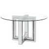Noralie Dining Table In Mirrored & Faux Diamonds - Acme Furniture DN00715