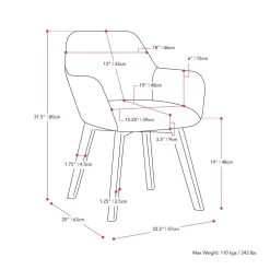 CorLiving LDL-101-C Ayla Upholstered Side Chair In Light Gray - LDL-101-C -Home Haven Deals 157 ldl 101 c 7