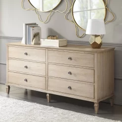 Madison Park Signature Victoria 6-Drawer Dresser In Light Natural - Olliix MPS137-0117