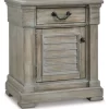 Signature Design By Ashley Moreshire Brown And Beige Nightstand