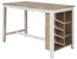Signature Design Skempton Rectangular Counter Table W/Storage - Ashley Furniture D394-32