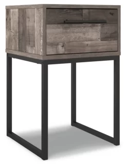 Signature Design By Ashley Neilsville Black And Gray - Brown And Beige Nightstand