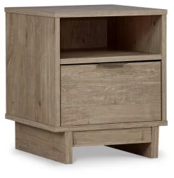 Signature Design By Ashley Oliah Natural Nightstand