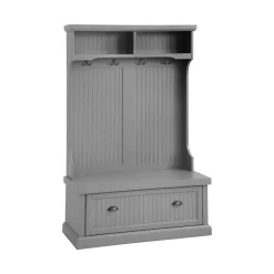 Seaside Hall Tree Distressed Gray - Crosley CF6006-GY -Home Haven Deals 174 cf6006 gy n1