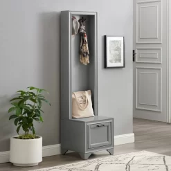 Tara Hall Tree Distressed Gray - Crosley CF6029-GY