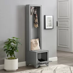 Tara Hall Tree Distressed Gray - Crosley CF6029-GY -Home Haven Deals 174 cf6029 gy e3