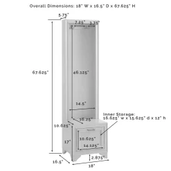 Tara Hall Tree Distressed Gray - Crosley CF6029-GY -Home Haven Deals 174 cf6029 gy x1