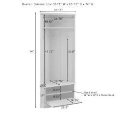 Ellison Corner Hall Tree - Crosley CF6038-GY 18 Ellison Corner Hall Tree - Crosley CF6038-GY -Home Haven Deals 174 cf6038 gy 9