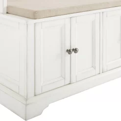 Holbrook Hall Tree Distressed White/Oatmeal - Crosley CF6039-WH -Home Haven Deals 174 cf6039 wh 12
