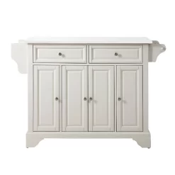 Lafayette Granite Top Full Size Kitchen Island/Cart White/White - Crosley KF30005BWH -Home Haven Deals 174 kf30005bwh n1