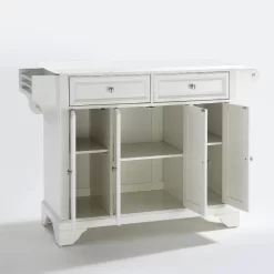 Lafayette Granite Top Full Size Kitchen Island/Cart White/White - Crosley KF30005BWH -Home Haven Deals 174 kf30005bwh w2