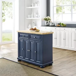 Madison Kitchen Island Navy - Crosley KF30031ANV