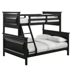 Trent Twin Over Full Bunk Bed With Trundle In Antique Black - Picket House Furnishings CY800TFBT -Home Haven Deals 177 cy800tfbt 7