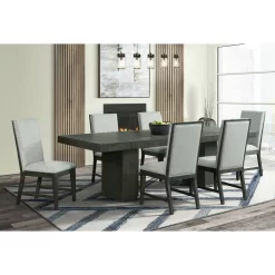 Holden Rectangular Standard Height Dining Table In Black - Picket House Furnishings DDV100DT 14 Holden Rectangular Standard Height Dining Table In Black - Picket House Furnishings DDV100DT -Home Haven Deals 177 ddv100dt 4