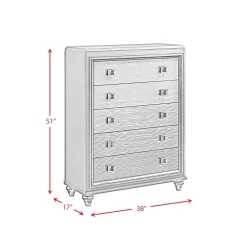 Faris 5-Drawer Chest In Black - Picket House Furnishings MN600CH -Home Haven Deals 177 mn600ch 9