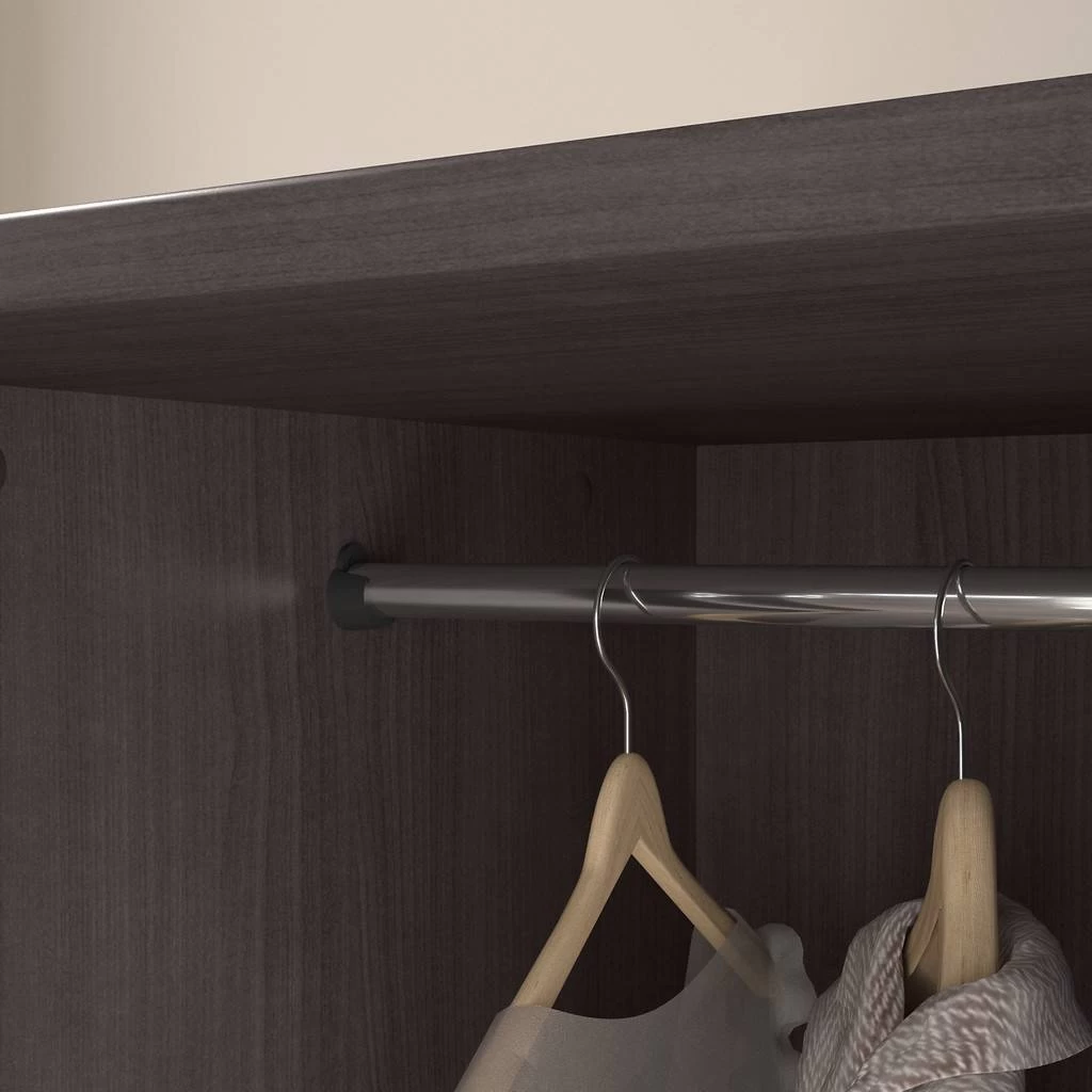 Bush Furniture Somerset Large Armoire Cabinets With Dresser TV Stand In Storm Gray - Bush Furniture SET038SG 7 Bush Furniture Somerset Large Armoire Cabinets With Dresser TV Stand In Storm Gray - Bush Furniture SET038SG - Image 7