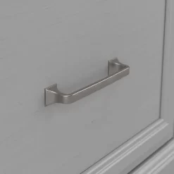 Kathy Ireland® Home By Bush Furniture Woodland 24W Hall Tree And Small Shoe Bench With Drawer In Cape Cod Gray - Bush Furniture WDL007CG -Home Haven Deals 18 wdl007cg 5