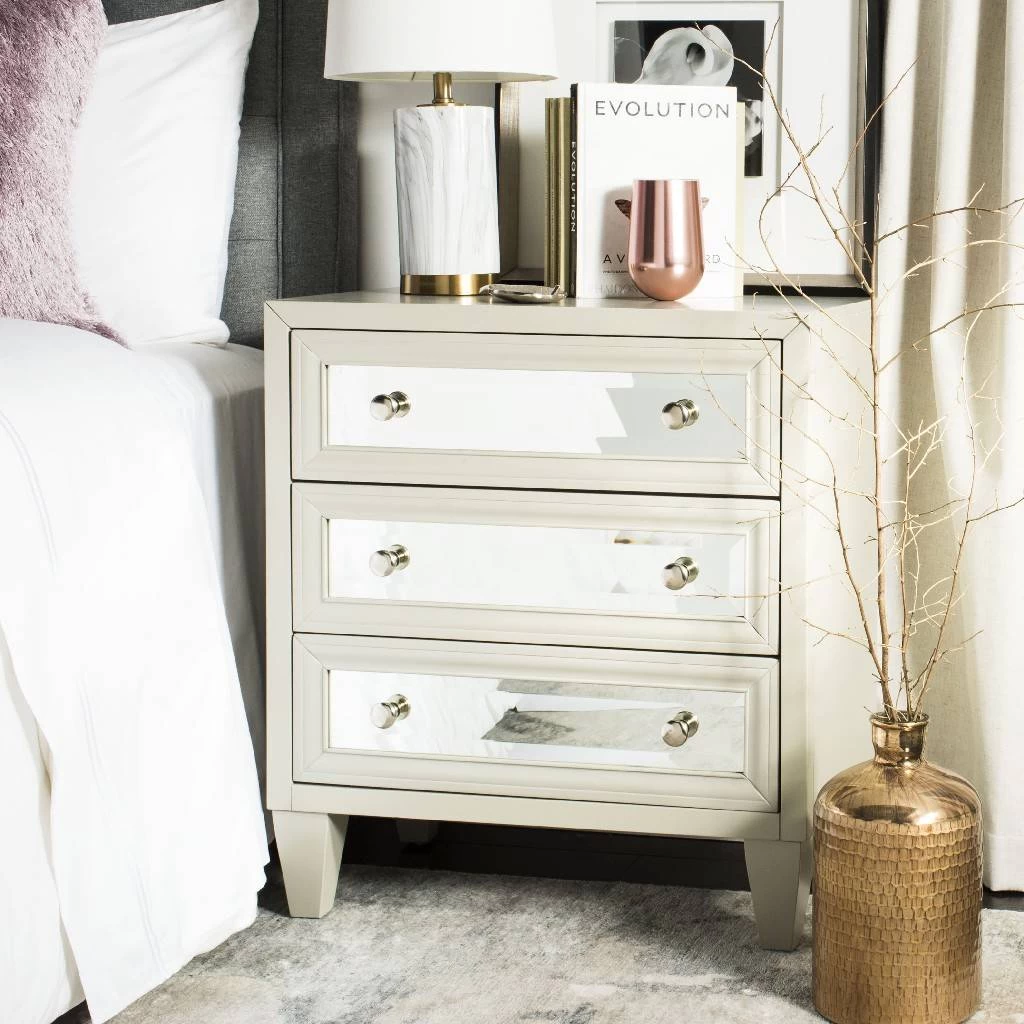 Marlon 3 Drawer Chest In Grey - Safavieh CHS9202B 1 Marlon 3 Drawer Chest In Grey - Safavieh CHS9202B
