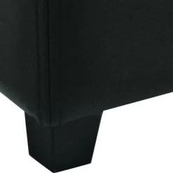 Jonathan Flip Top Ottoman In Black/Black - Safavieh HUD4007B -Home Haven Deals 187 hud4007b leg