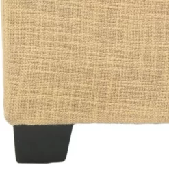 Harrison Single Tray Ottoman In Gold/Black - Safavieh HUD8233E -Home Haven Deals 187 hud8233e leg