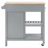 LOCKLYN 1 DOOR 2 DRAWER 2 SHELF KITCHEN CART - Safavieh KCH8703A