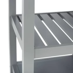 LOCKLYN 1 DOOR 2 DRAWER 2 SHELF KITCHEN CART - Safavieh KCH8703A -Home Haven Deals 187 kch8703a 13